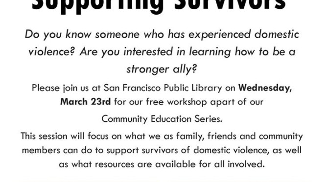 Community Education Series: Supporting Survivors