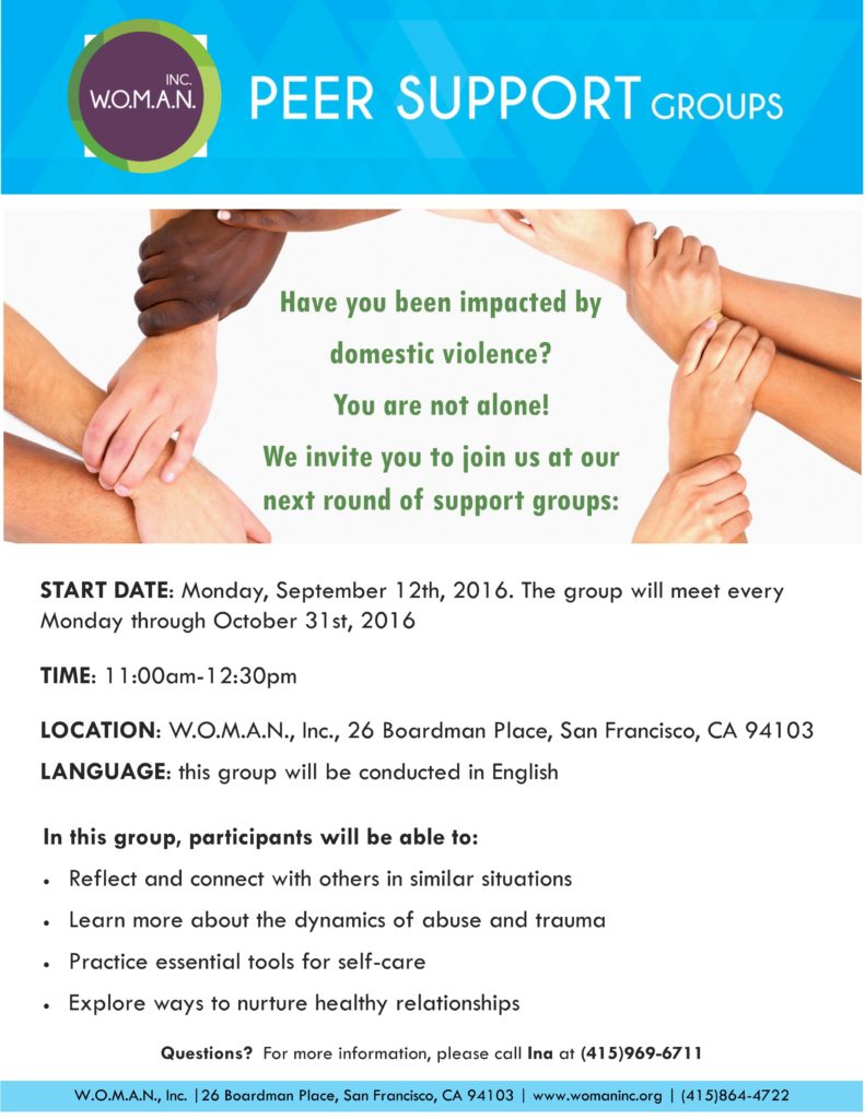 Support group flyer fall 2016